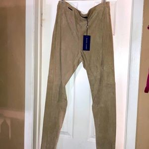 NWT~Ralph Lauren Lamb Suede Pants Size ~XL
